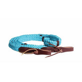 Turquoise Quiet Control Rein by Schutz Brothers - FG Pro Shop Inc.